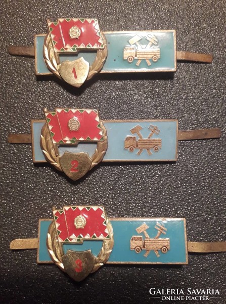 Hungarian People's Army 1970-1980 military badge 3 pieces in one