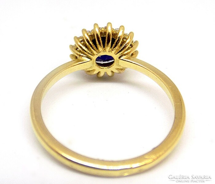 Blue and white gold ring (zal-au109628)