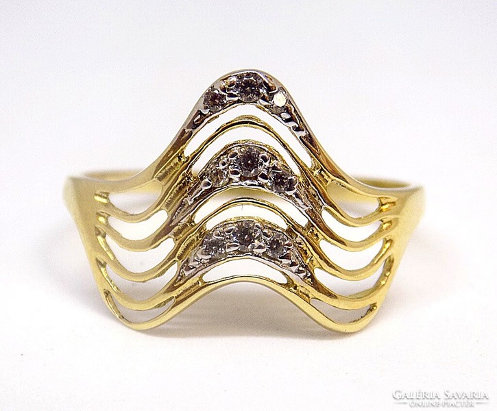 Köves arany gyűrű (ZAL-Au93357)