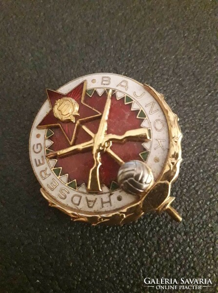 Hungarian People's Army military badge army champion gold
