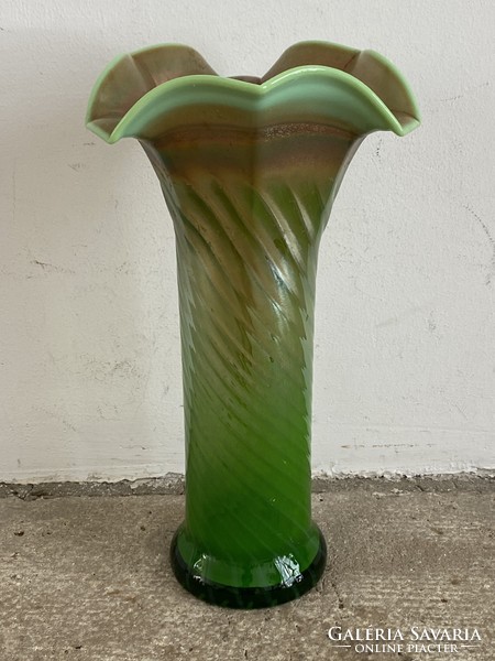 Separate Art Nouveau (rinskopf?) Glass vase