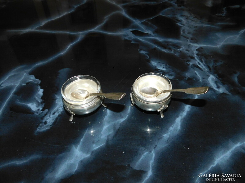 Silver spice holder pair 88 gr