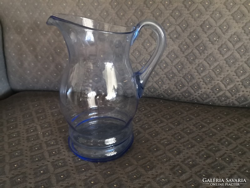 Beautiful blue glass jug