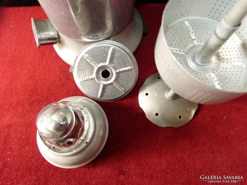2 pcs. Vintage coffee machine / aluminum.