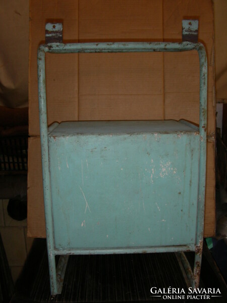 Old hospital iron bedside table