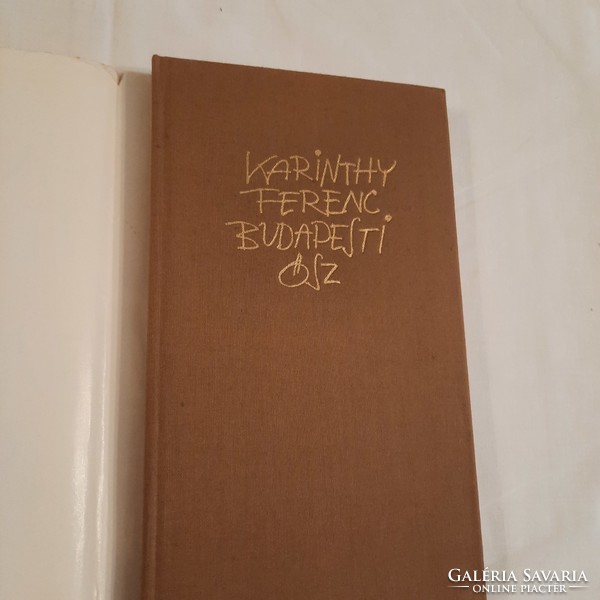 Ferenc Karinthy: Budapest Autumn Fiction Publisher 1982