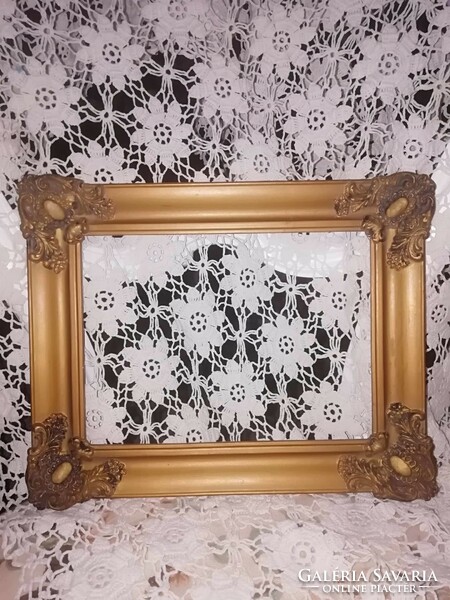 Antique baroque blonde frame 30 cm x 25 cm