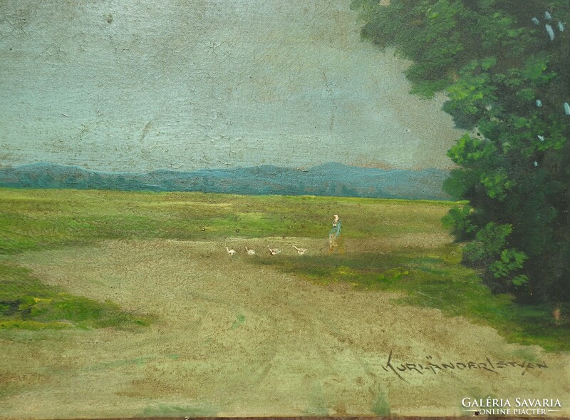 KURLANDER/ Kurländer/ ISTVÁN - olaj / vászon festmény