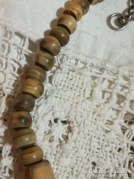 Unique antique horn necklace.