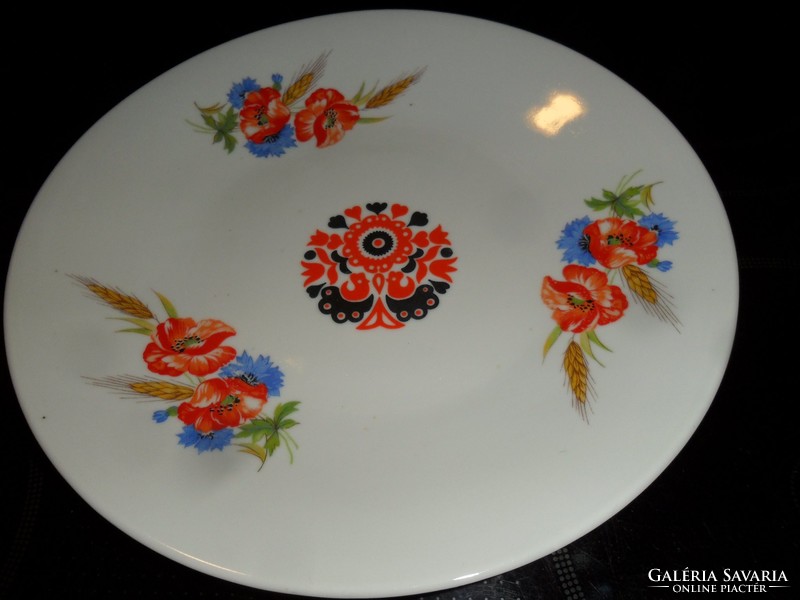 Zsolnay pipacsos ritka  fali tányér retro középpel