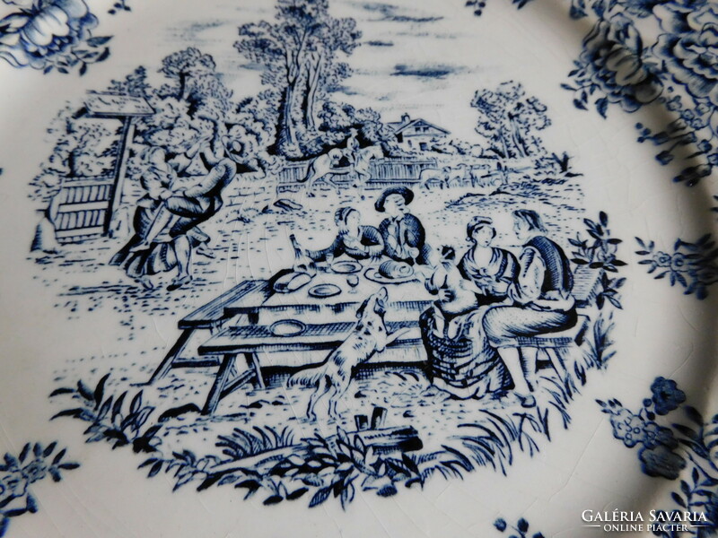 Luneville antique scene French faience plate (1889)
