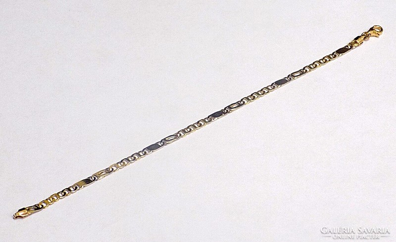 Solid yellow and white gold bracelet (zal-au104831)