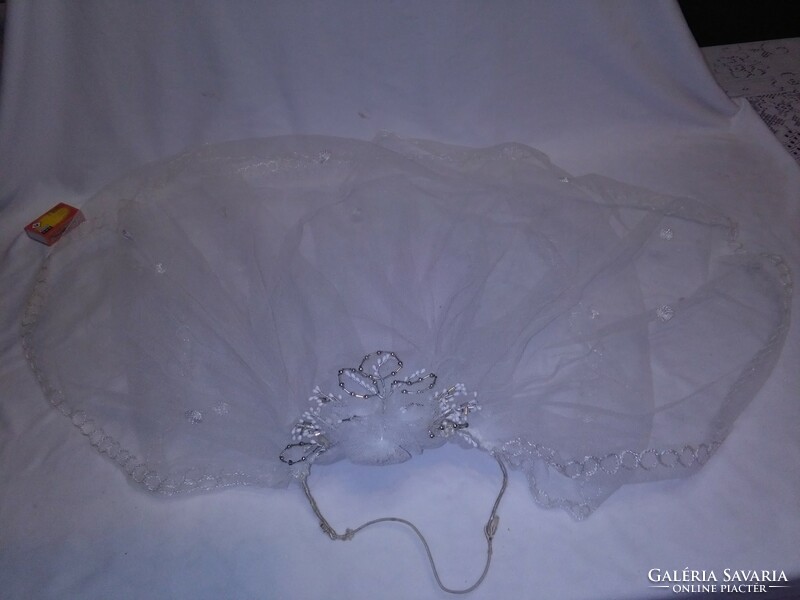 Old wedding veil with headdress