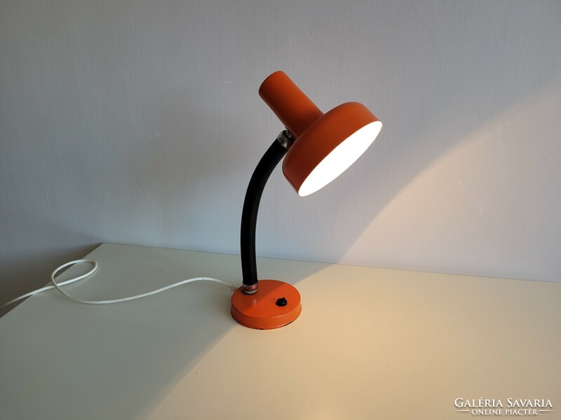 Old retro gooseneck large lamp mid century table lamp