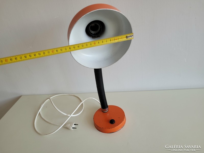 Old retro gooseneck large lamp mid century table lamp