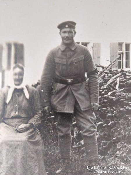 Régi képeslap fotó levelezőlap katona