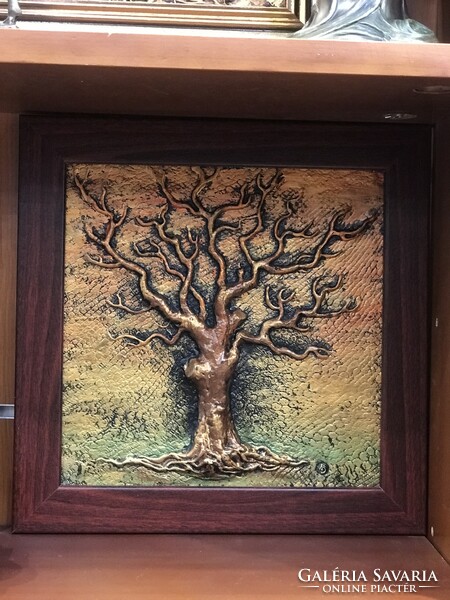 Tree of life ceramic wall picture