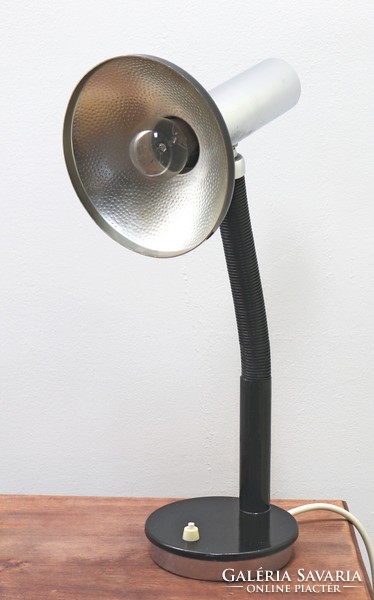 Rare retro lamp in black and chrome