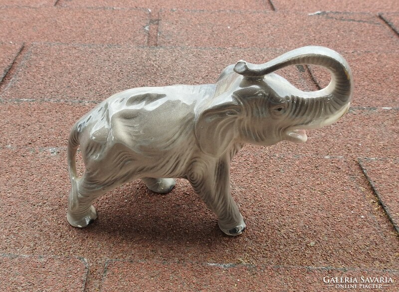 Antique marked elephant porcelain figurine