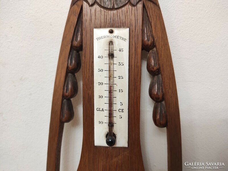 Antique Art Nouveau Art Nouveau wall thermometer barometer operating 650 5496