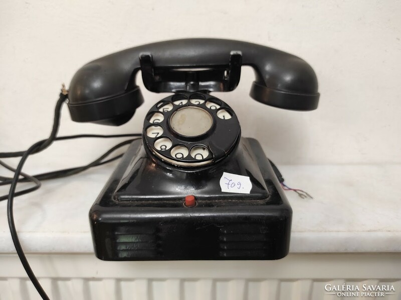 Antique telephone desktop dial telephone 1930s 709 5529