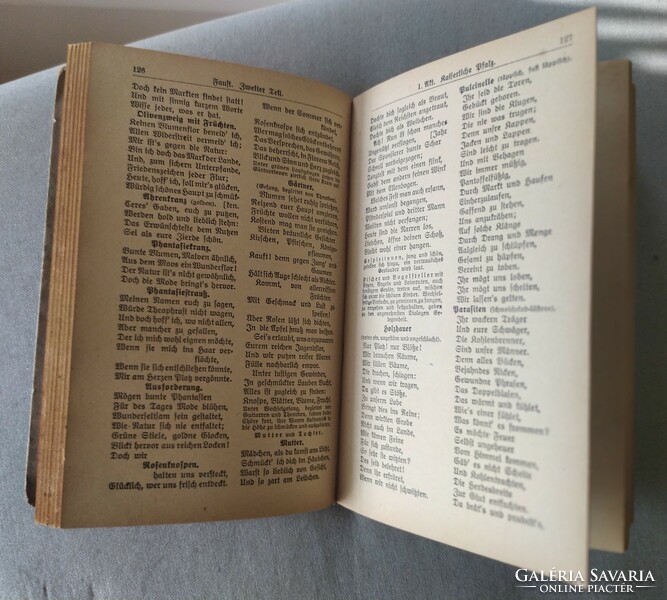 Goethe: Faust ( Erster und zweiter Teil) c. német nyelvű antik könyve eladó!