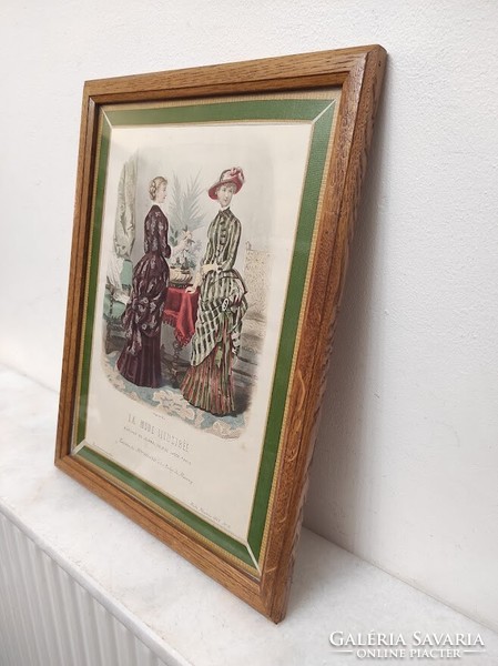 Antique Biedermeier print image wall decoration dress fashion frame 183. 5520