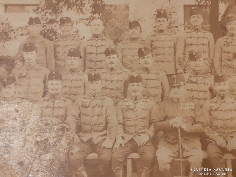 Old hussar group photo 1910 burg iso salt debrecen soldier photo photo