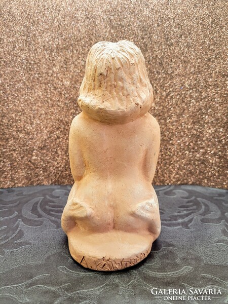 Terracotta female nude (mermaid)