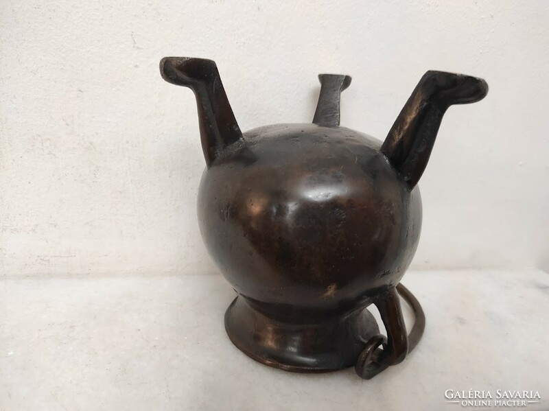Antik patika edény háromlábú bronz gyógyszer készítő gyógyszertár orvos 410 5578