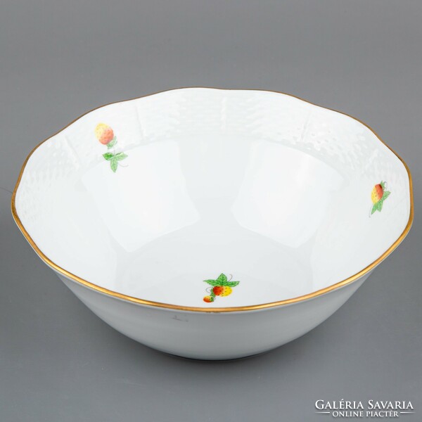 Herend fruit pattern garnished bowl # mc1033