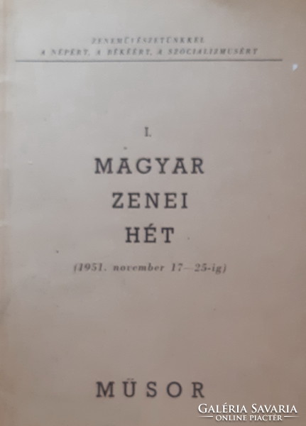 MAGYAR ZENEI HÉT  1951.  NOVEMBER 17 - 25 - IG