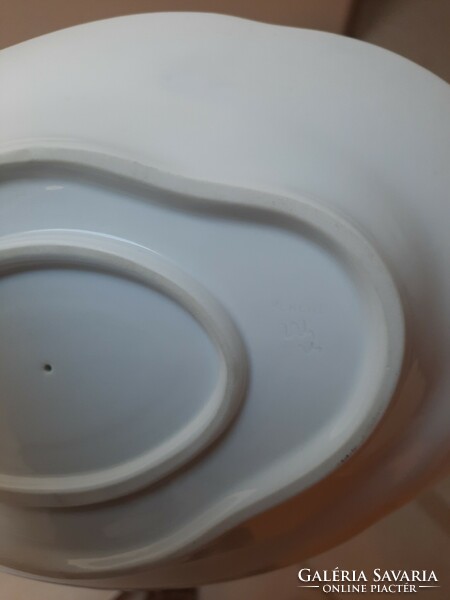 Fehér Herendi porcelán szószos tál + alj