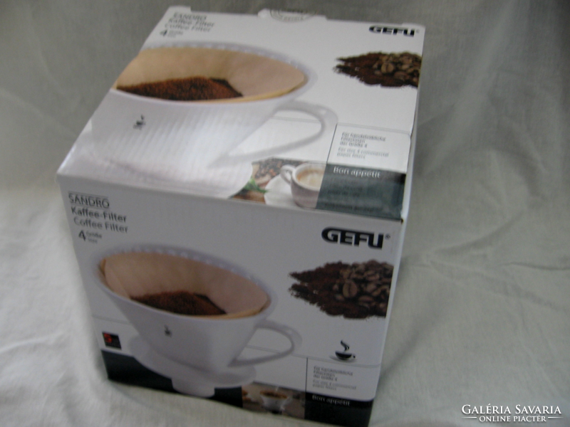 Gefu sandro 4 16020 porcelain coffee filter funnel in original box