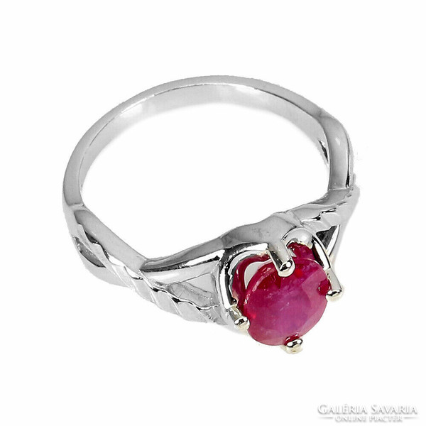 52 And unique genuine 10x8mm ruby 925 silver ring