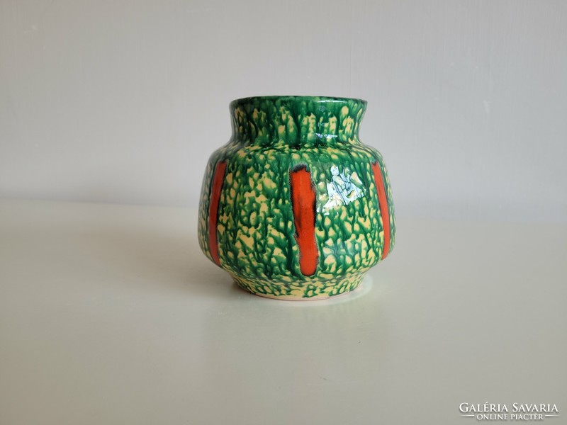 Régi retro kerámia váza mid century asztaldísz