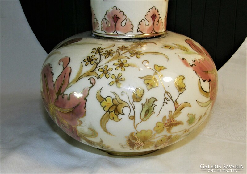 Zsolnay family sealed vase - 33 cm
