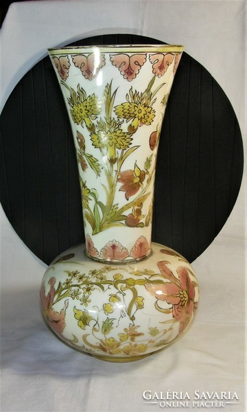 Zsolnay family sealed vase - 33 cm