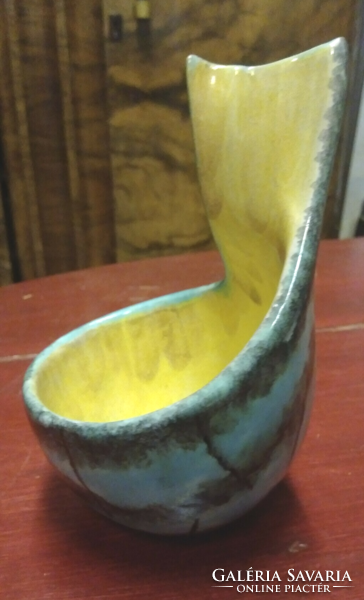Old vintage retro luria vilma special shape bird vase with rare 