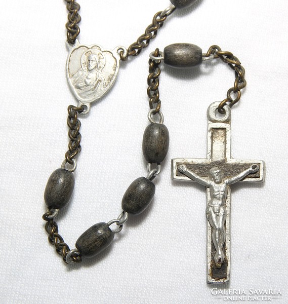 Antique rosary with Christ on the back del cobre ns de la caridad