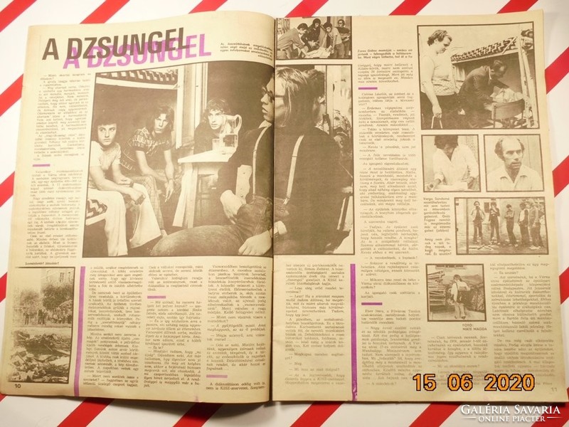 Old retro newspaper - Hungarian Youth - the main newspaper of the Communist Youth Association November 21, 1975