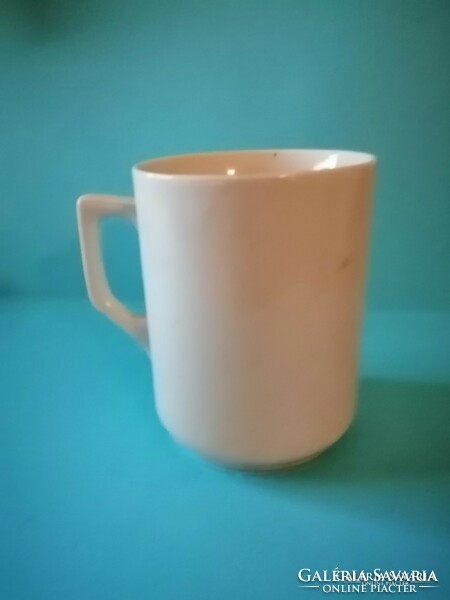 Antique zsolnay porcelain flower pattern mug (14 / d)