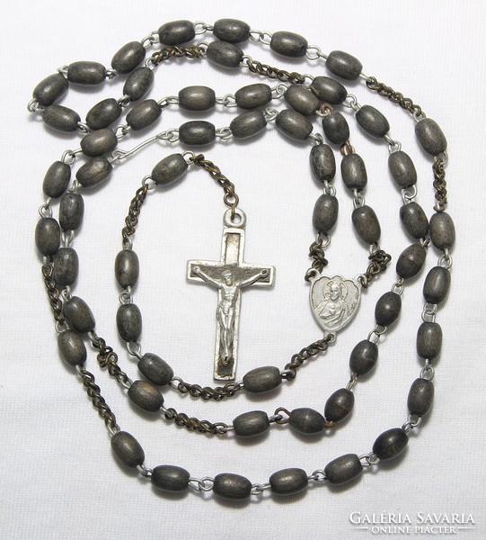 Antique rosary with Christ on the back del cobre ns de la caridad