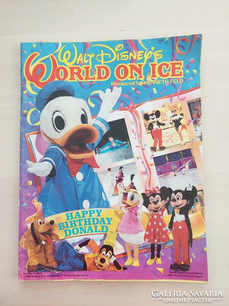 Disney on ice, 1988, Hungarian edition, with poster, retro magazine