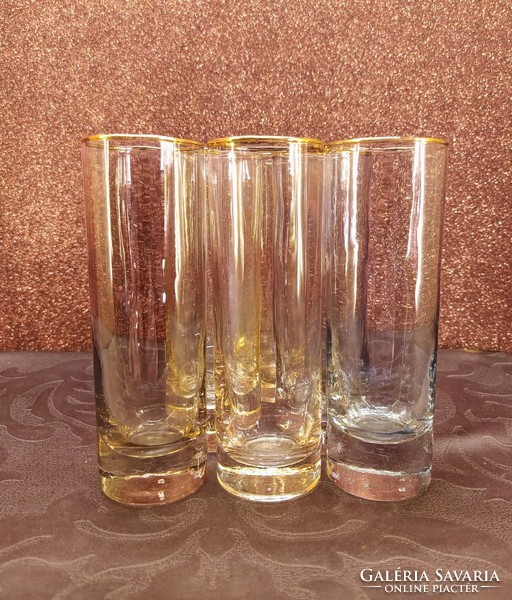 Set of 6 retro glass cups (125 ml)