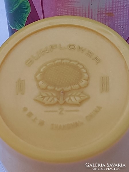 Retro '' Sunflower" kínai ( Shanghai ) fém termosz