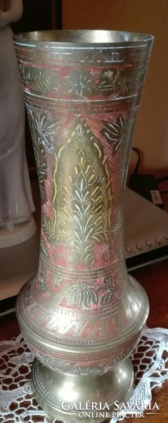 32 x 9'cm színes  régi 40-50 éves váza    X