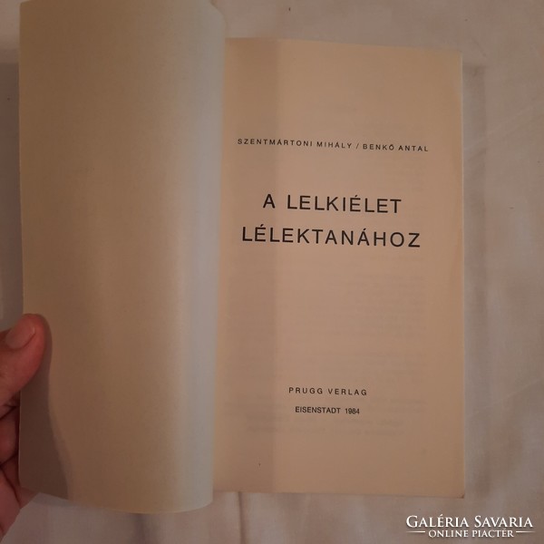 Mihály Szentmártoni - Antal Benkő: for the psychology of spiritual life eisenstadt 1984