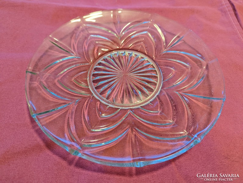 2 pcs old thick glass plate