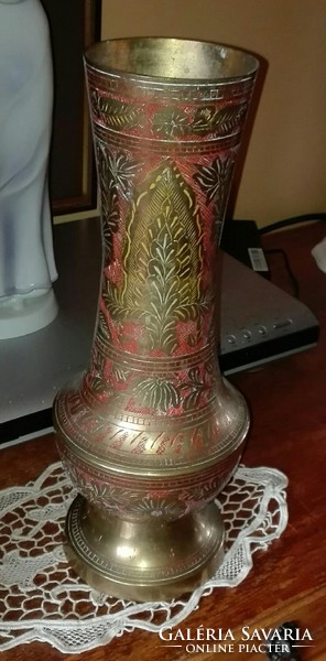 32 X 9'cm colored old 40-50 year old vase x